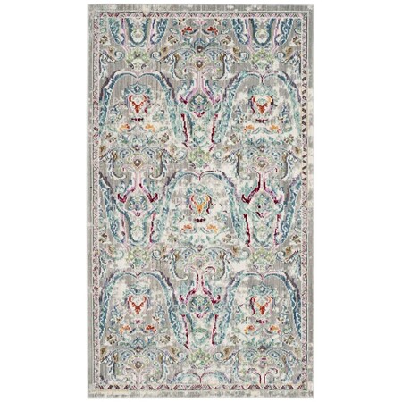 Safavieh Mystique Small Rectangle Area Rug, Grey and Light Blue - 3 x 5 ft. MYS925L-3